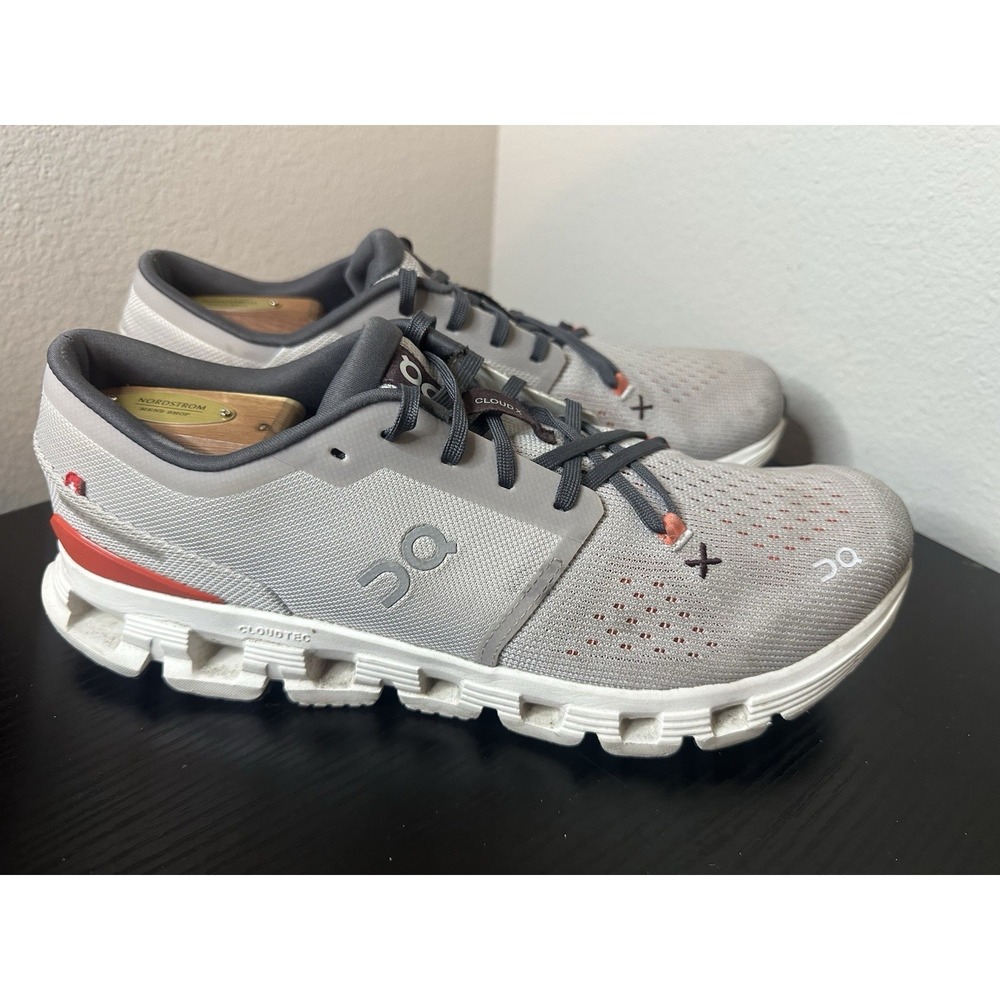 Men's On Cloud X4 Silver Flame Gray 3ME30042905 Running Shoes! Size 11.5